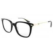 Eyeglasses Gucci GG 0110 O- 001 BLACK / GOLD - Accessories - $163.24 