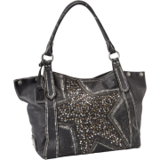 FRYE Deborah Star Shoulder Vintage Leather Tote Black - Bag - $547.50 