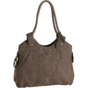 FRYE Vintage Stud Shoulder Bag Grey - Bag - $297.95 