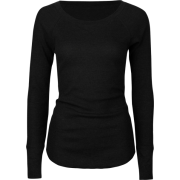 FULL TILT Essential Womens Thermal Black - Shirts - lang - $9.09  ~ 7.81€