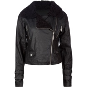 FULL TILT Faux Fux Lined Womens Jacket Black - Jacket - coats - $24.97 