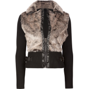 FULL TILT Fur Bomber Womens Jacket Black/Multi - Jacket - coats - $39.97 