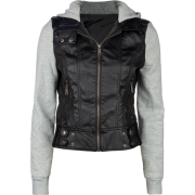 FULL TILT Mixed Womens Hooded Jacket Black - Jacket - coats - $34.99 