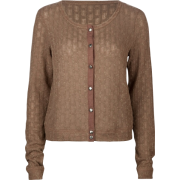 FULL TILT Open Weave Womens Sweater Brown - Cardigan - $15.97  ~ 13.72€