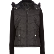 FULL TILT Puffer Girls Hooded Jacket Black - Jacket - coats - $19.97 