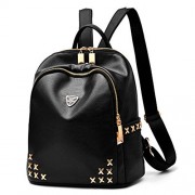 Fashion Women PU LeatherBackpack Purse Teen Girls Casual Travel Bag - Torby - $29.99  ~ 25.76€