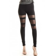 Fashionomics Womens Active Mesh Insert Cotton Sexy Leggings - Pants - $11.99 