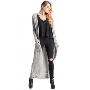 Fashionomics Womens Women's Long Sleeve Open Front Long Maxi Cardigan Longline Duster Coat - Cardigan - $23.50 