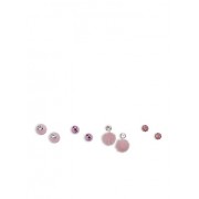 Faux Fur Ball Reversible Stud Earrings - Uhani - $4.99  ~ 4.29€