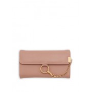 Faux Leather Chain Detail Wallet - Wallets - $7.99 