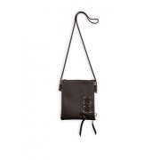 Faux Leather Lace Up Crossbody Bag - Hand bag - $7.99 