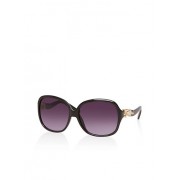 Faux Pearl Detail Square Sunglasses - Sunglasses - $4.99 