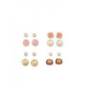 Faux Pearl Reversible Ball Stud Earrings - Earrings - $4.99 