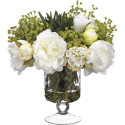 Faux Peony, Succulent & Baby's Breath Ar - Mobília - $149.00  ~ 127.97€