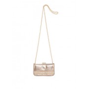 Faux Saffiano Leather Studded Crossbody Bag - Hand bag - $9.99 