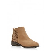 Faux Suede Perforated Booties - Stivali - $19.99  ~ 17.17€