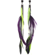 Feathers Cluster Dangling - Earrings - ¥8,160  ~ $72.50
