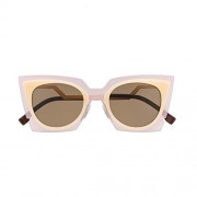 Fendi 0117/S Orchid Cat Eye Sunglasses LAQUT Pink & Peach / Tobacco Brown Lenses - Eyewear - $129.63  ~ ¥14,590
