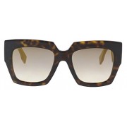 Fendi FF 0263 086 Dark Havana Plastic Sunglasses Gold Mirror Lens - Eyewear - $169.15  ~ ¥19,038