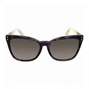 Fendi Pequin Grey Havana Asia Fit Cat Eye Sunglasses - Eyewear - $95.99 