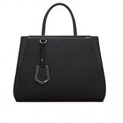 Fendi Women Handbag Regular 2Jours Black Elite Calfskin - Taschen - 
