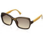 Fendi Women's 0007/S Sunglasses, Transparent Brown - Sunglasses - $114.99 