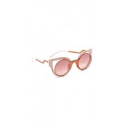 Fendi Women's Round Cutout Sunglasses - Eyewear - $153.97  ~ ¥17,329