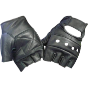 Finger-less leather gloves - Перчатки - 