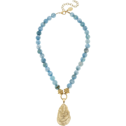 Fire Agate Oyster Necklace susanshaw - Ogrlice - 