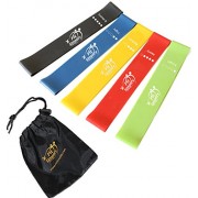 Fit Simplify Resistance Loop Exercise Bands with Instruction Guide, Carry Bag, EBook and Online Workout Videos, Set of 5 - Accesorios - $49.97  ~ 42.92€