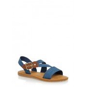 Flat Sandals with Asymmetrical Buckle Strap - Sandálias - $14.99  ~ 12.87€