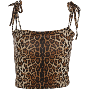 Flat mouth leopard strap camisole - Westen - $15.99  ~ 13.73€