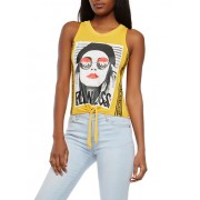 Flawless Graphic Tie Front Top - Top - $5.99  ~ 5.14€