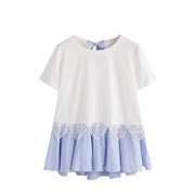 Floerns Women' Short Sleeve Summer T Shirt Peplum Top - Top - $15.99 
