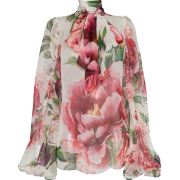 Floral Blouse - Dolce & Gabbana - Рубашки - длинные - 