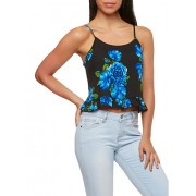 Floral Cropped Tank Top - Top - $6.99  ~ 6.00€
