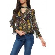Floral Ruffled Bell Sleeve Top - Top - $10.99  ~ 69,81kn