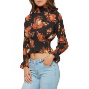 Floral Smocked Waist Top - Top - $14.97  ~ 12.86€