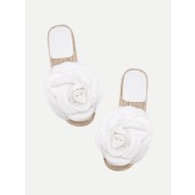 Flower Embellished PU Flat Sandals - Сандали - $32.00  ~ 27.48€