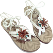 Flower Sandals - Flip-flops - 