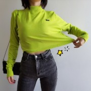 Fluorescent Sweater Pullover Round Neck - Košulje - kratke - $27.99  ~ 177,81kn