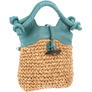 Foley + Corinna Women's Mini City Straw Cross-Body Raffia/Turquoise - Hand bag - $73.55 