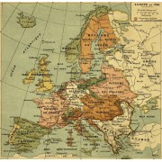 French 1789 map of Europe - Ilustracije - 