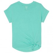 French Toast Girls' Short Sleeve V-Neck Side Knot Tee - Košulje - kratke - $6.99  ~ 44,40kn