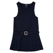 French Toast Girls' Side Pleat Belted Jumper - Dresses - $10.99 