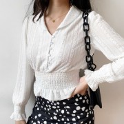 French lapel shirt design with a small w - Pullover - $32.99  ~ 28.33€