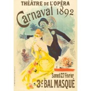 French masked ball poster 1892 - Illustrations - 