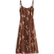 French vintage print slit dress - 连衣裙 - $23.19  ~ ¥155.38
