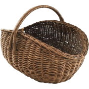 French  vintage wicker basket - Uncategorized - 