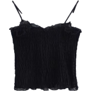 Frill lace solid color sling - Vests - $15.99 